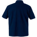 Deep Navy - Back - Fruit Of The Loom Childrens-Kids Unisex 65-35 Pique Polo Shirt