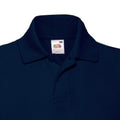 Deep Navy - Side - Fruit Of The Loom Childrens-Kids Unisex 65-35 Pique Polo Shirt