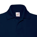 Deep Navy - Side - Fruit of the Loom Childrens-Kids Pique Short-Sleeved Polo Shirt