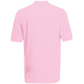 Light Pink - Back - Fruit Of The Loom Childrens-Kids Unisex 65-35 Pique Polo Shirt