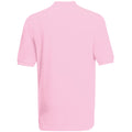 Light Pink - Back - Fruit of the Loom Childrens-Kids Pique Short-Sleeved Polo Shirt