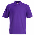 Purple - Front - Fruit Of The Loom Childrens-Kids Unisex 65-35 Pique Polo Shirt