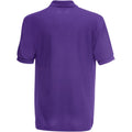 Purple - Back - Fruit of the Loom Childrens-Kids Pique Short-Sleeved Polo Shirt