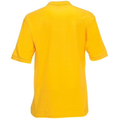 Sunflower - Back - Fruit of the Loom Childrens-Kids Pique Short-Sleeved Polo Shirt
