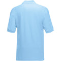 Sky Blue - Back - Fruit Of The Loom Childrens-Kids Unisex 65-35 Pique Polo Shirt