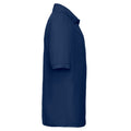 Navy - Side - Fruit of the Loom Childrens-Kids Pique Short-Sleeved Polo Shirt