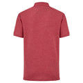 Heather Red - Back - Fruit Of The Loom Childrens-Kids Unisex 65-35 Pique Polo Shirt