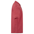 Heather Red - Side - Fruit of the Loom Childrens-Kids Pique Short-Sleeved Polo Shirt