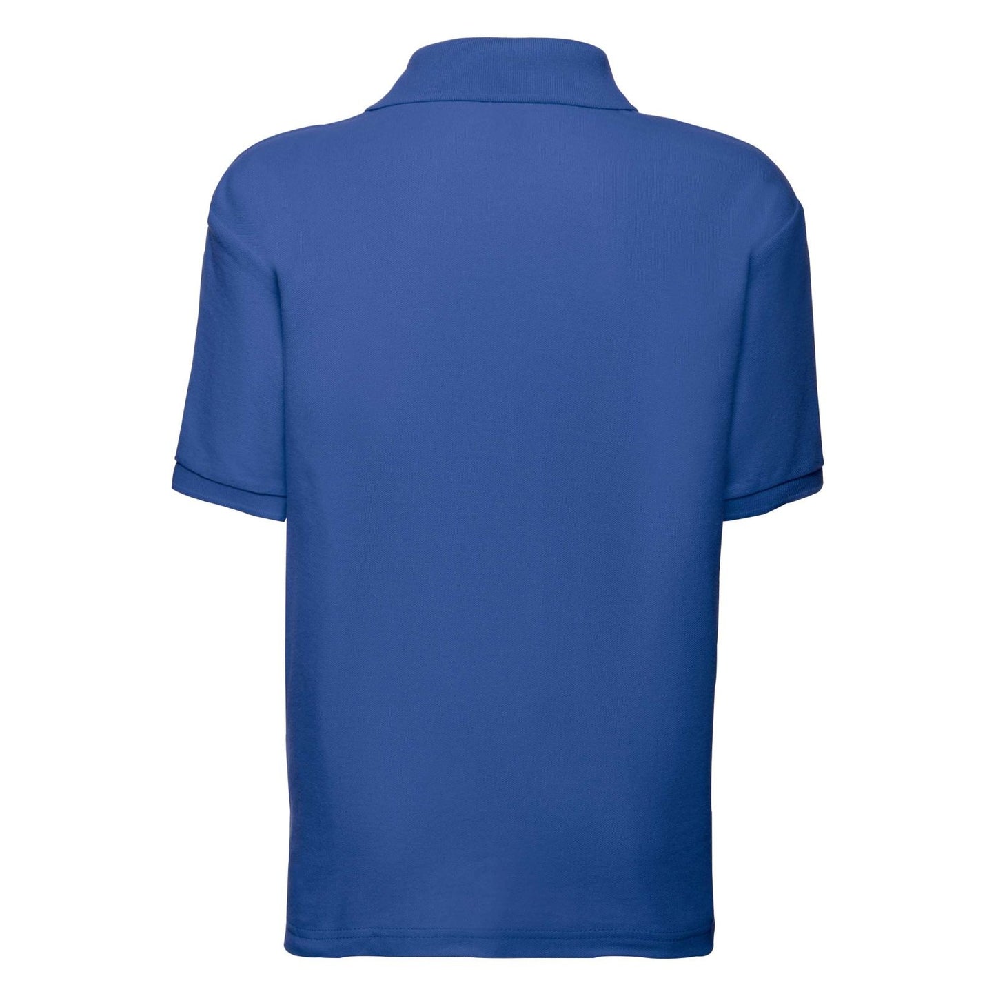 Royal - Back - Fruit of the Loom Childrens-Kids Pique Short-Sleeved Polo Shirt