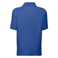 Royal - Back - Fruit Of The Loom Childrens-Kids Unisex 65-35 Pique Polo Shirt
