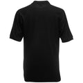 Black - Back - Fruit Of The Loom Childrens-Kids Unisex 65-35 Pique Polo Shirt