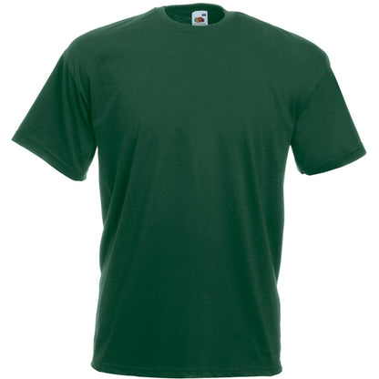 Dark Green - Front - Mens Value Short Sleeve Casual T-Shirt