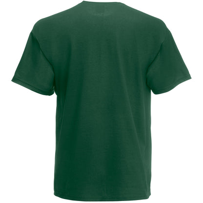 Dark Green - Back - Mens Value Short Sleeve Casual T-Shirt
