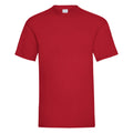 Dark Red - Front - Mens Value Short Sleeve Casual T-Shirt
