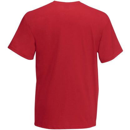 Dark Red - Back - Mens Value Short Sleeve Casual T-Shirt
