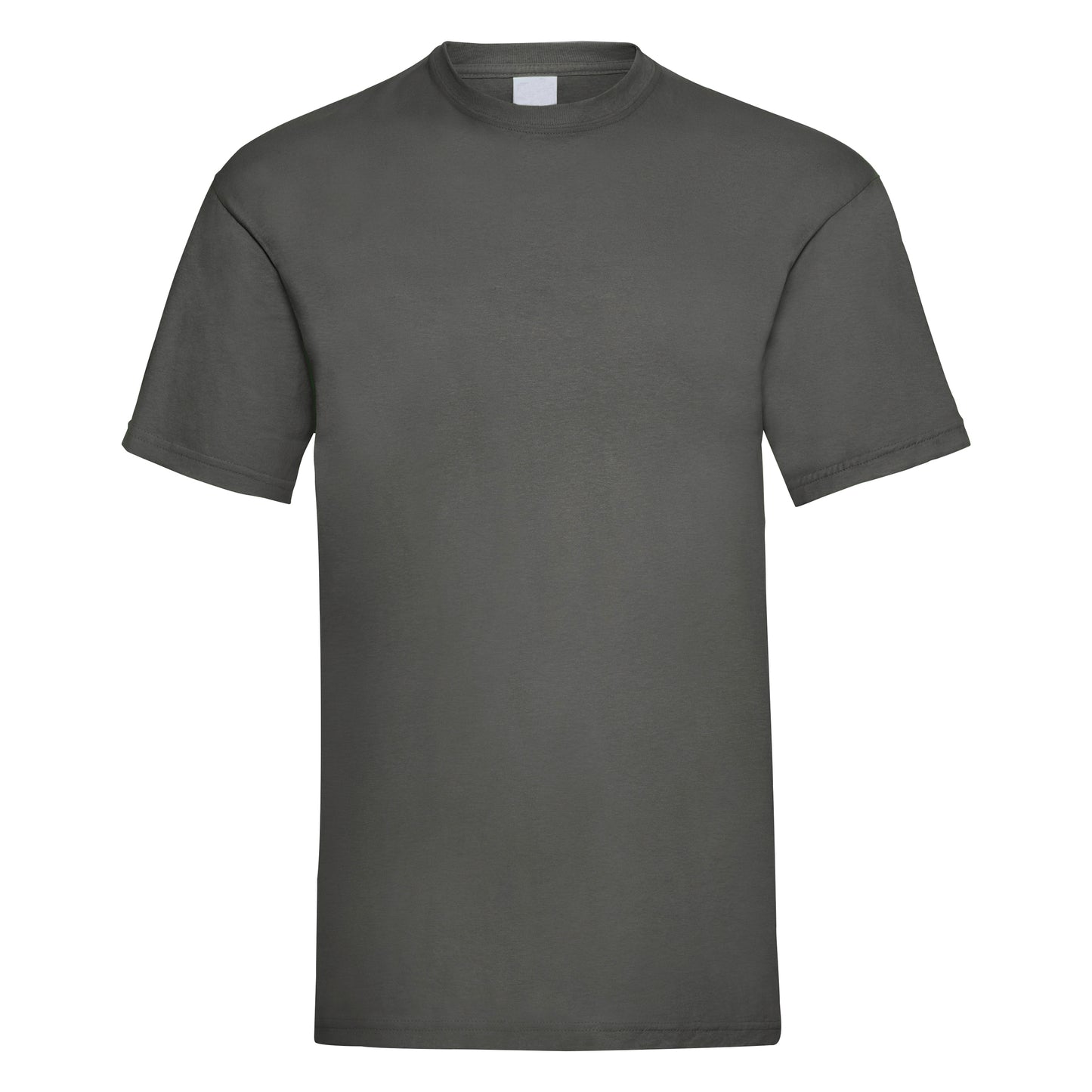 Graphite - Front - Mens Value Short Sleeve Casual T-Shirt