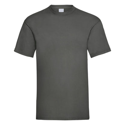 Graphite - Front - Mens Value Short Sleeve Casual T-Shirt