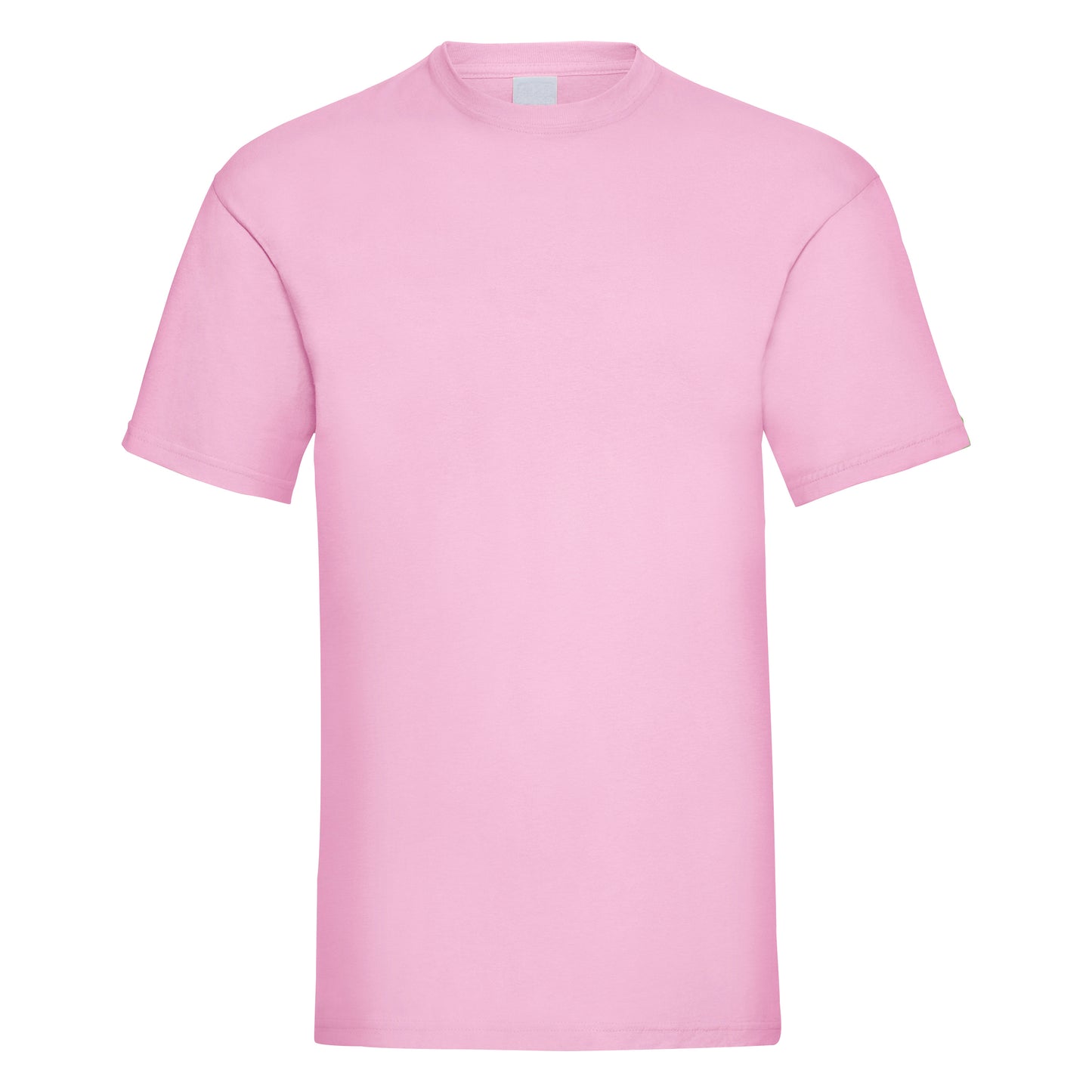 Pastel Pink - Front - Mens Value Short Sleeve Casual T-Shirt