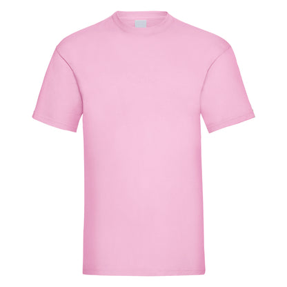 Pastel Pink - Front - Mens Value Short Sleeve Casual T-Shirt