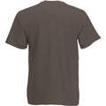 Dark Brown - Back - Mens Value Short Sleeve Casual T-Shirt