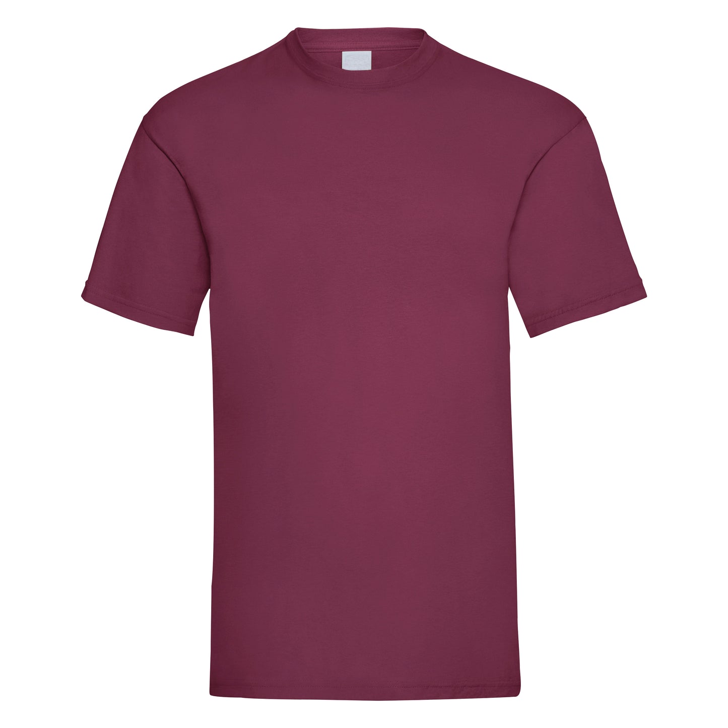 Oxblood - Front - Mens Value Short Sleeve Casual T-Shirt
