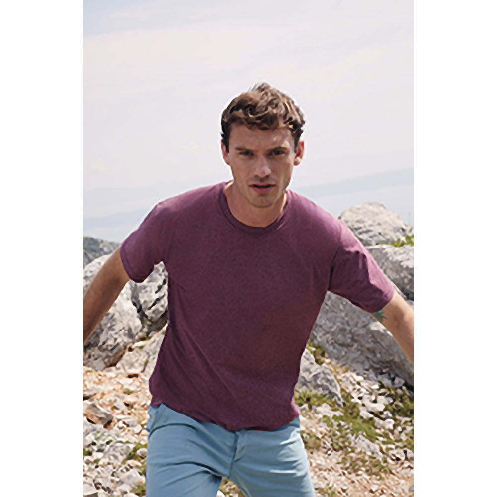 Oxblood - Back - Mens Value Short Sleeve Casual T-Shirt