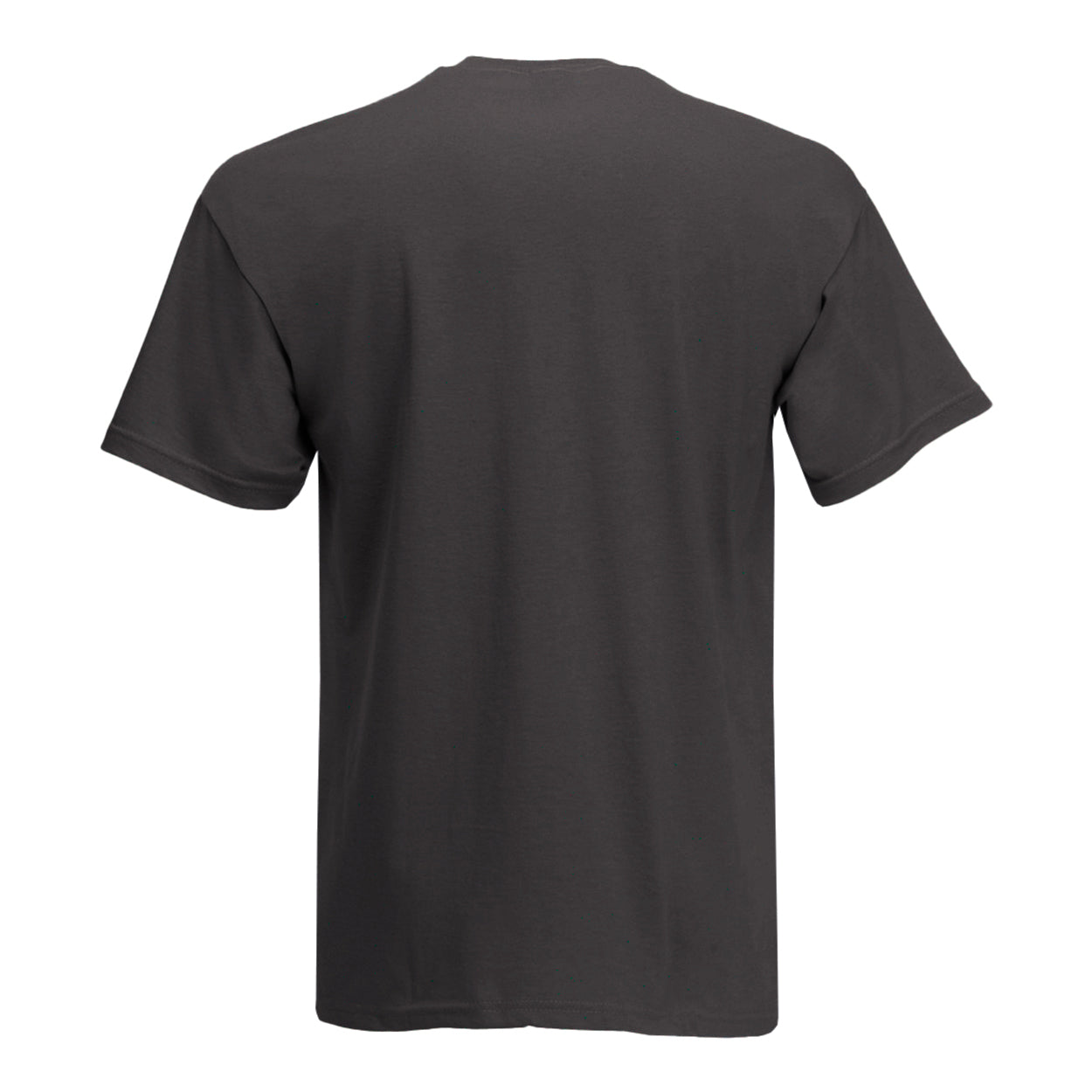 Jet Black - Back - Mens Value Short Sleeve Casual T-Shirt
