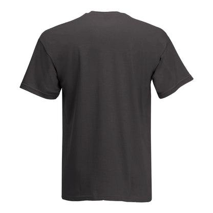 Jet Black - Back - Mens Value Short Sleeve Casual T-Shirt