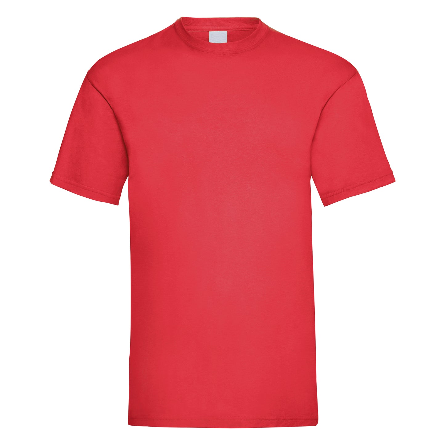 Bright Red - Front - Mens Value Short Sleeve Casual T-Shirt