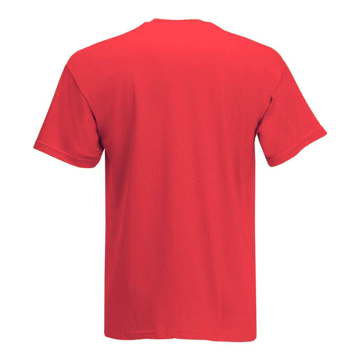 Bright Red - Back - Mens Value Short Sleeve Casual T-Shirt