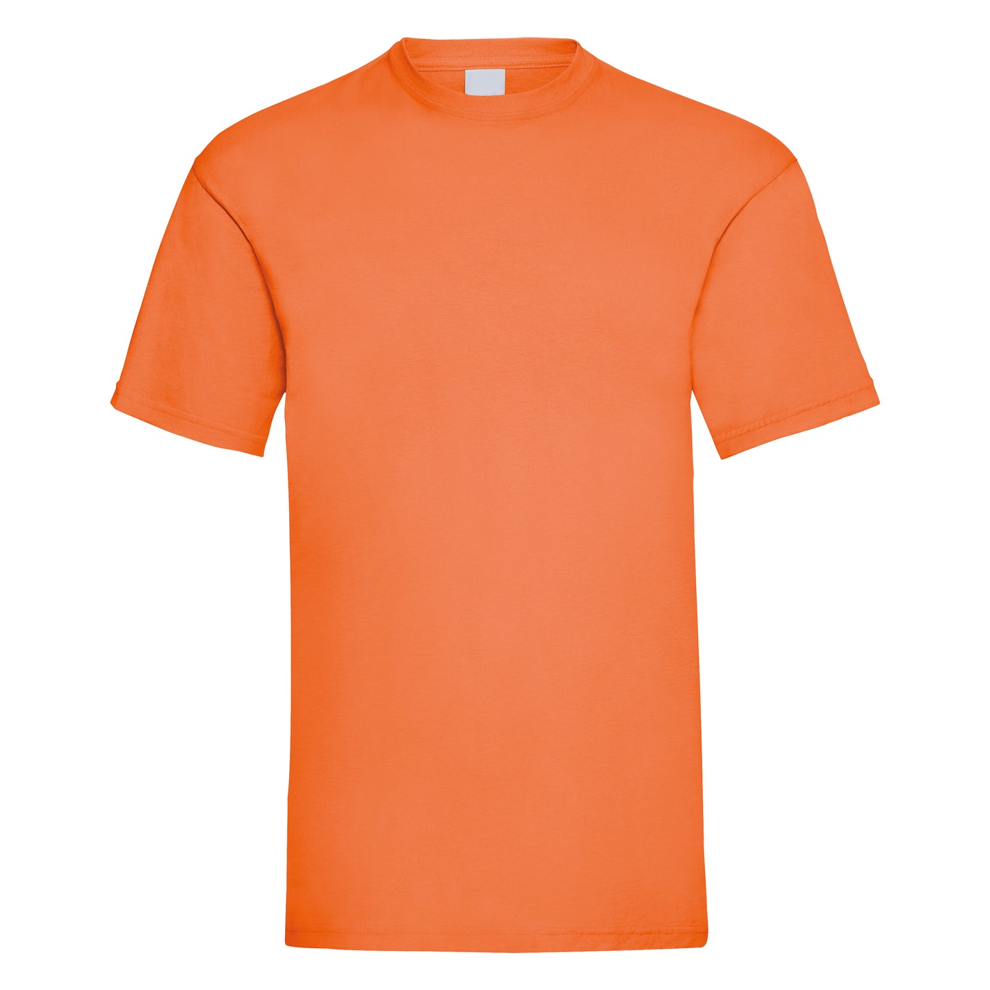 Bright Orange - Front - Mens Value Short Sleeve Casual T-Shirt
