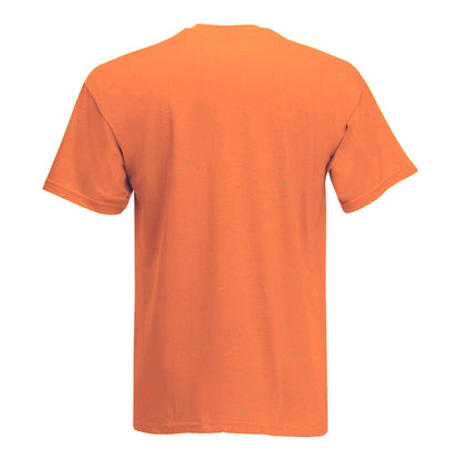Bright Orange - Back - Mens Value Short Sleeve Casual T-Shirt