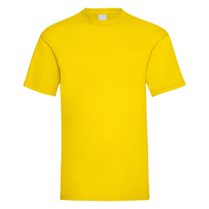 Bright Yellow - Front - Mens Value Short Sleeve Casual T-Shirt