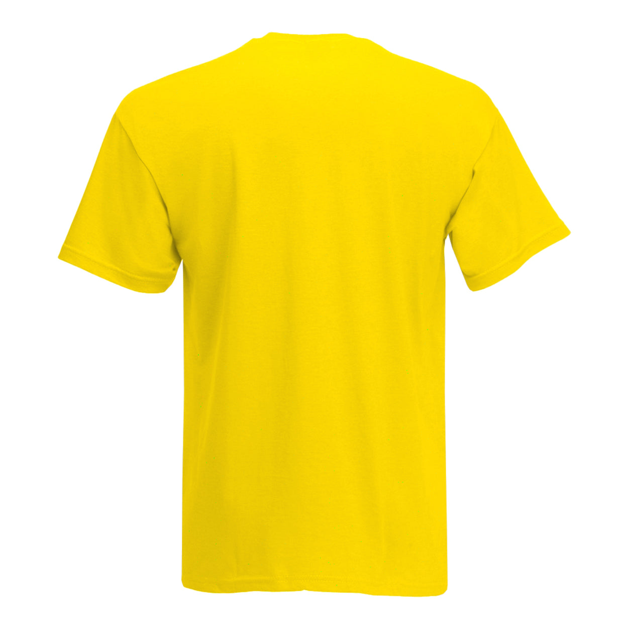 Bright Yellow - Back - Mens Value Short Sleeve Casual T-Shirt