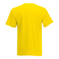 Bright Yellow - Back - Mens Value Short Sleeve Casual T-Shirt