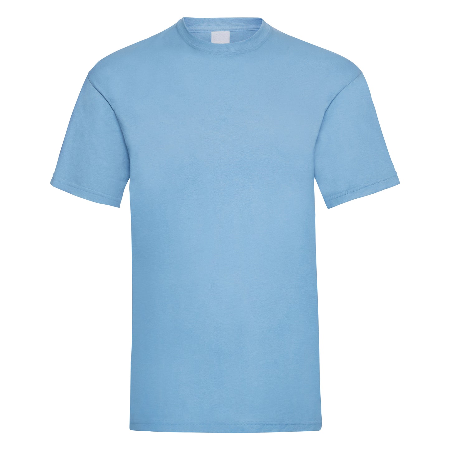 Light Blue - Front - Mens Value Short Sleeve Casual T-Shirt
