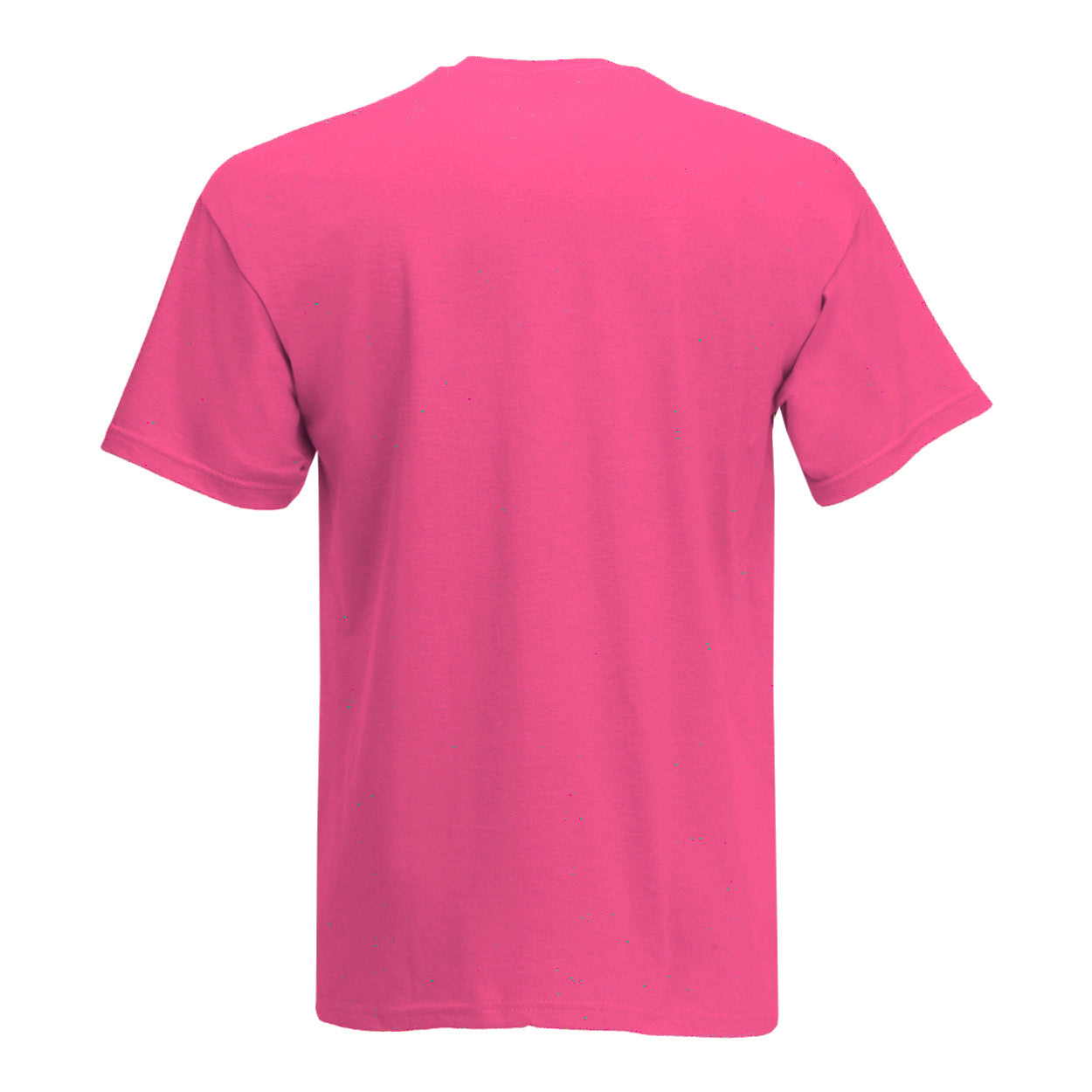 Hot Pink - Back - Mens Value Short Sleeve Casual T-Shirt