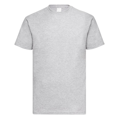 Grey Marl - Front - Mens Value Short Sleeve Casual T-Shirt