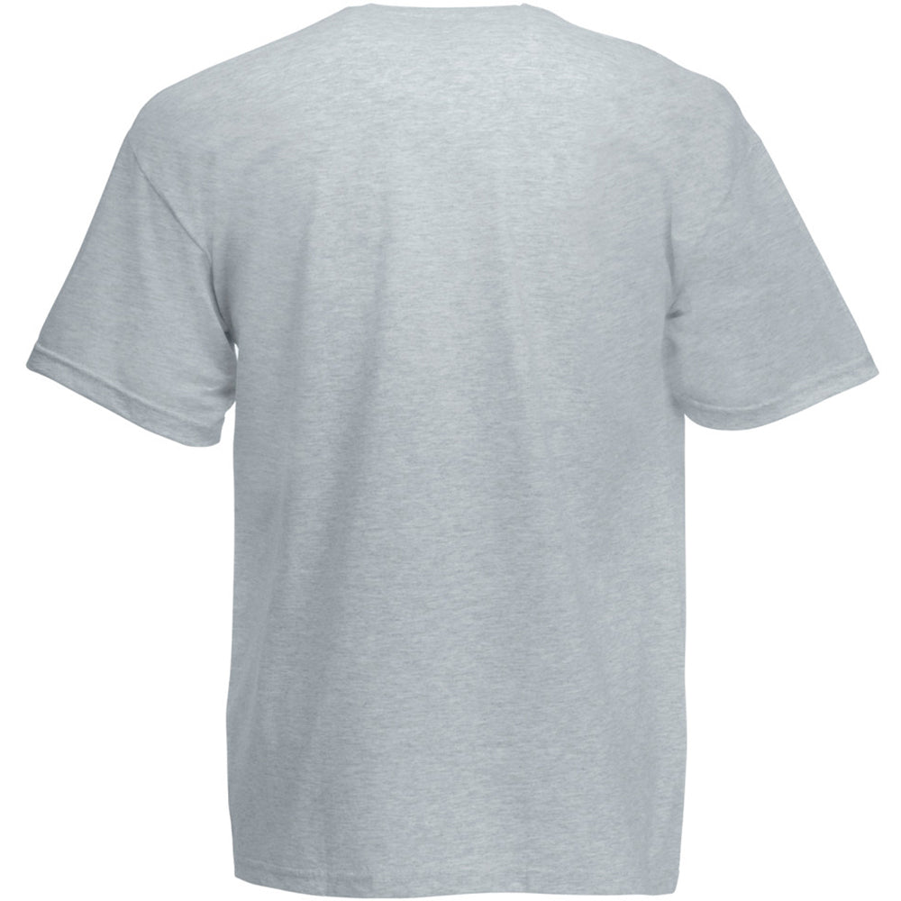 Grey Marl - Back - Mens Value Short Sleeve Casual T-Shirt