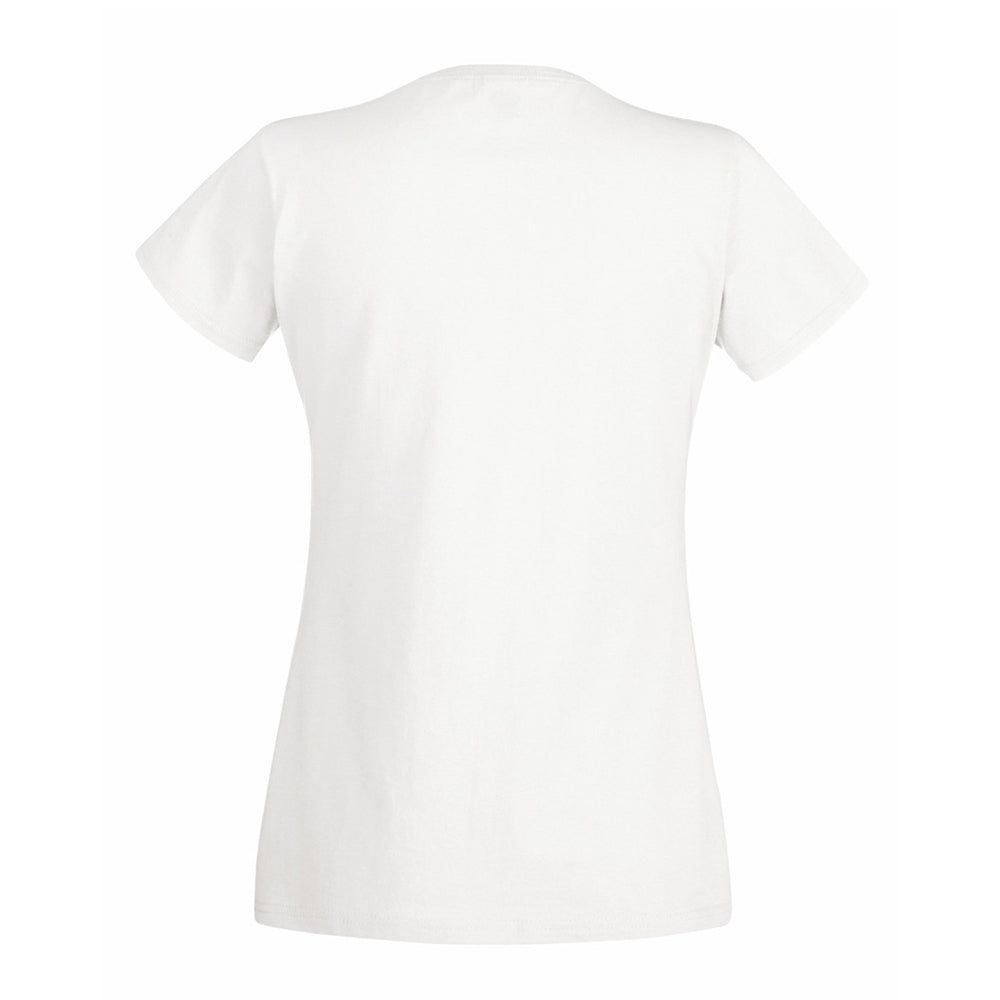 Snow - Back - Womens-Ladies Value Fitted Short Sleeve Casual T-Shirt