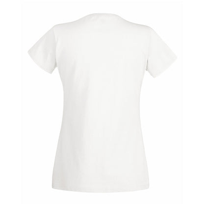 Snow - Back - Womens-Ladies Value Fitted Short Sleeve Casual T-Shirt