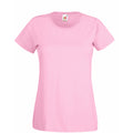 Pastel Pink - Front - Womens-Ladies Value Fitted Short Sleeve Casual T-Shirt