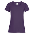 Grape - Front - Womens-Ladies Value Fitted Short Sleeve Casual T-Shirt