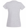 Grey Marl - Back - Womens-Ladies Value Fitted Short Sleeve Casual T-Shirt