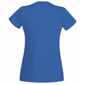Cobalt - Back - Womens-Ladies Value Fitted Short Sleeve Casual T-Shirt