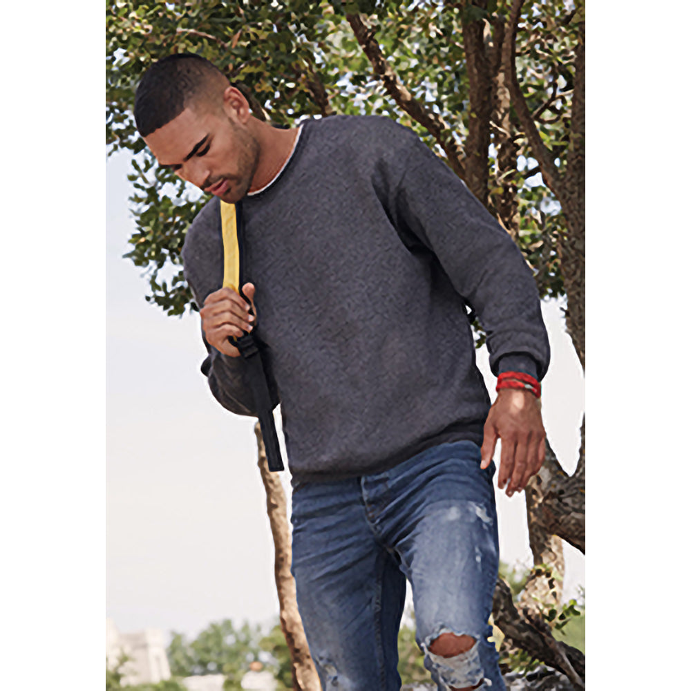 Navy Blue - Side - Mens Jersey Sweater