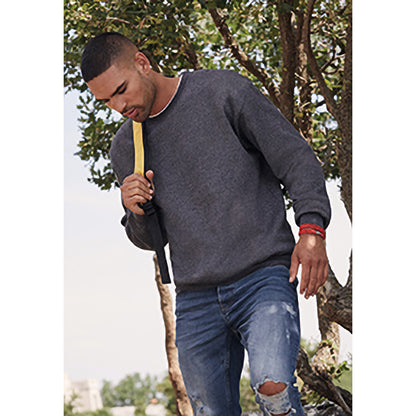 Navy Blue - Side - Mens Jersey Sweater