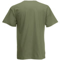 Olive Green - Back - Mens Short Sleeve Casual T-Shirt