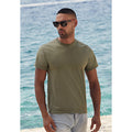 Olive Green - Side - Mens Short Sleeve Casual T-Shirt