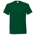 Dark Green - Front - Mens Short Sleeve Casual T-Shirt